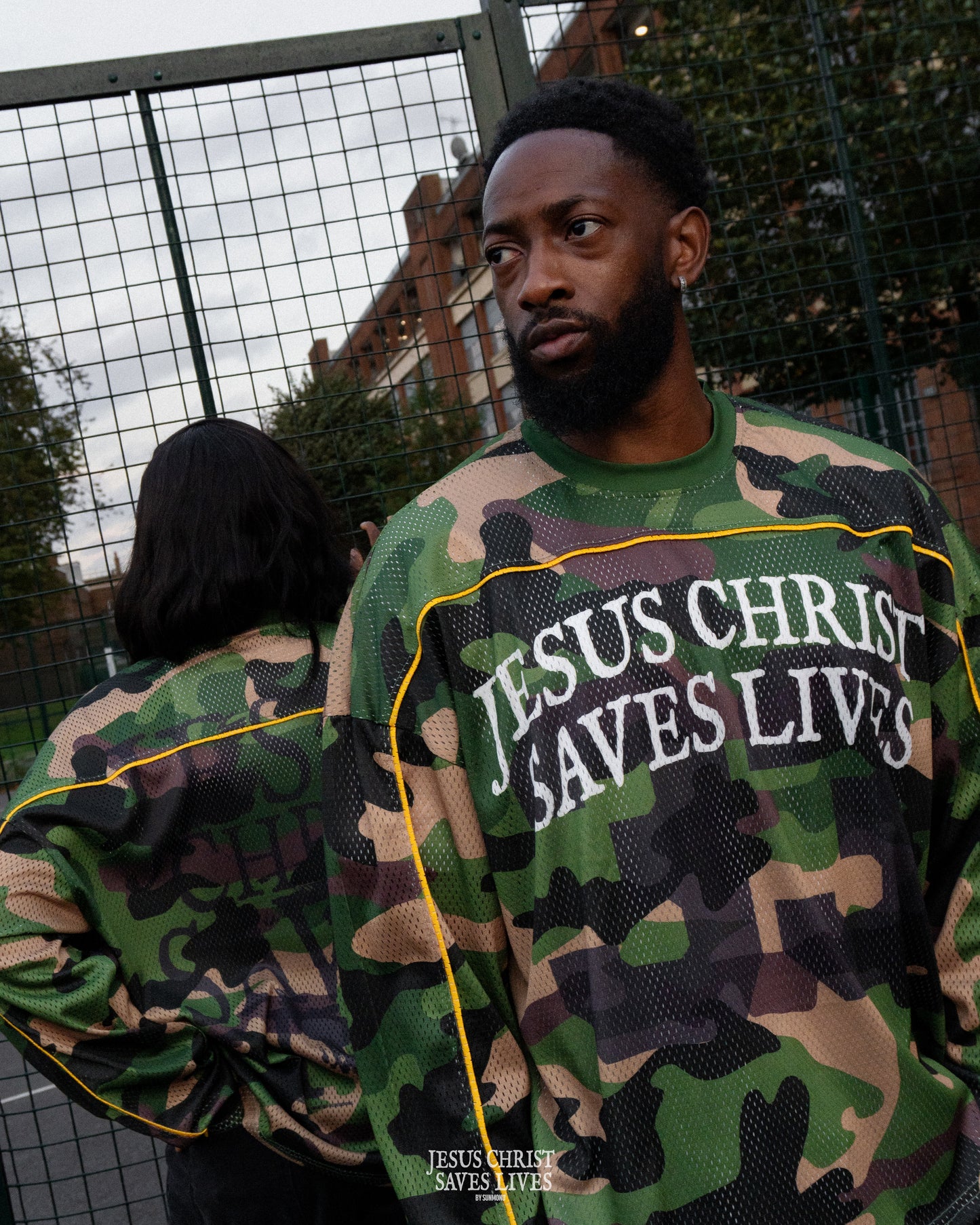 JCSL Mesh Long Sleeve Jersey - Green Camouflage