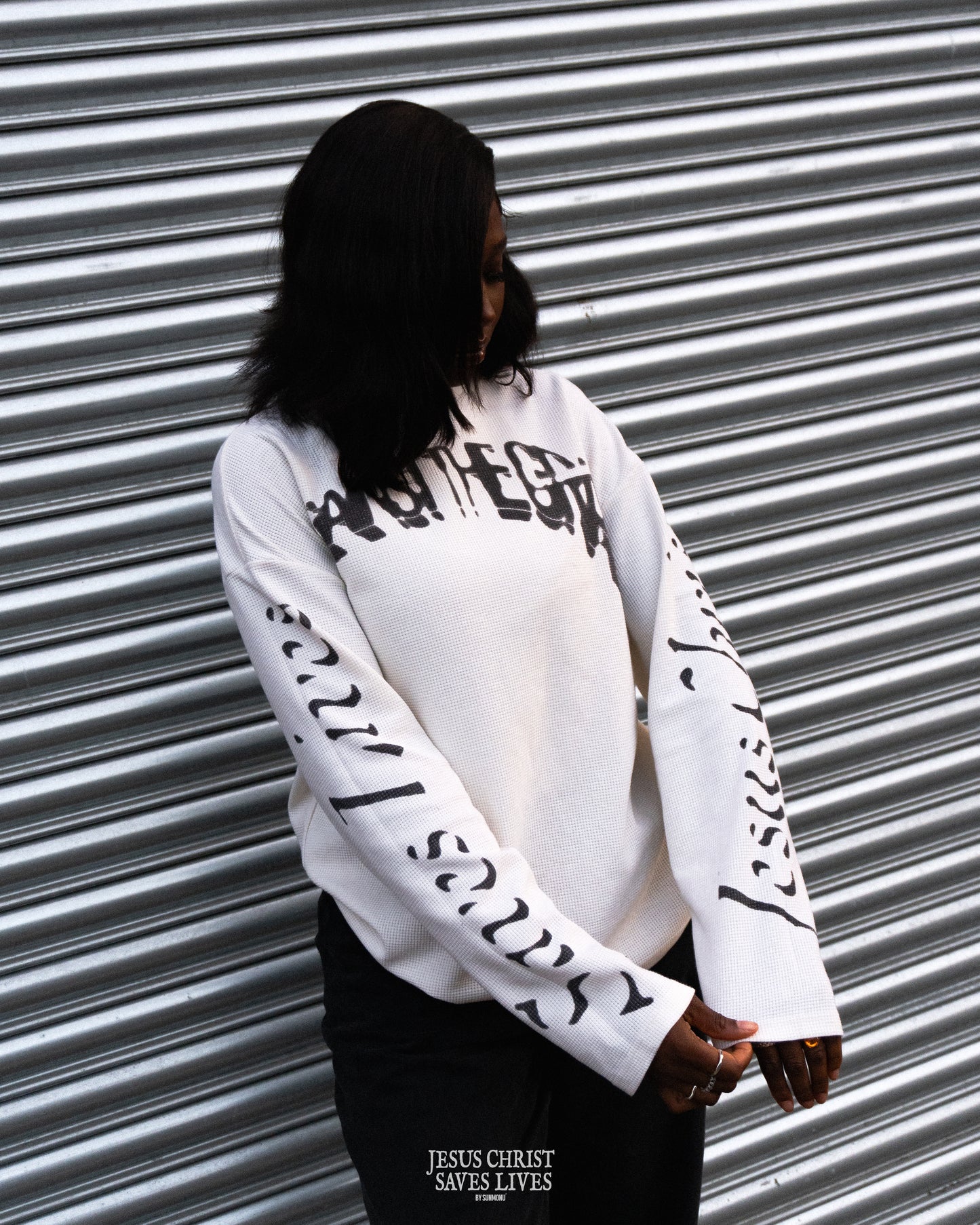 JCSL Waffle Knit Long Sleeve - Off White