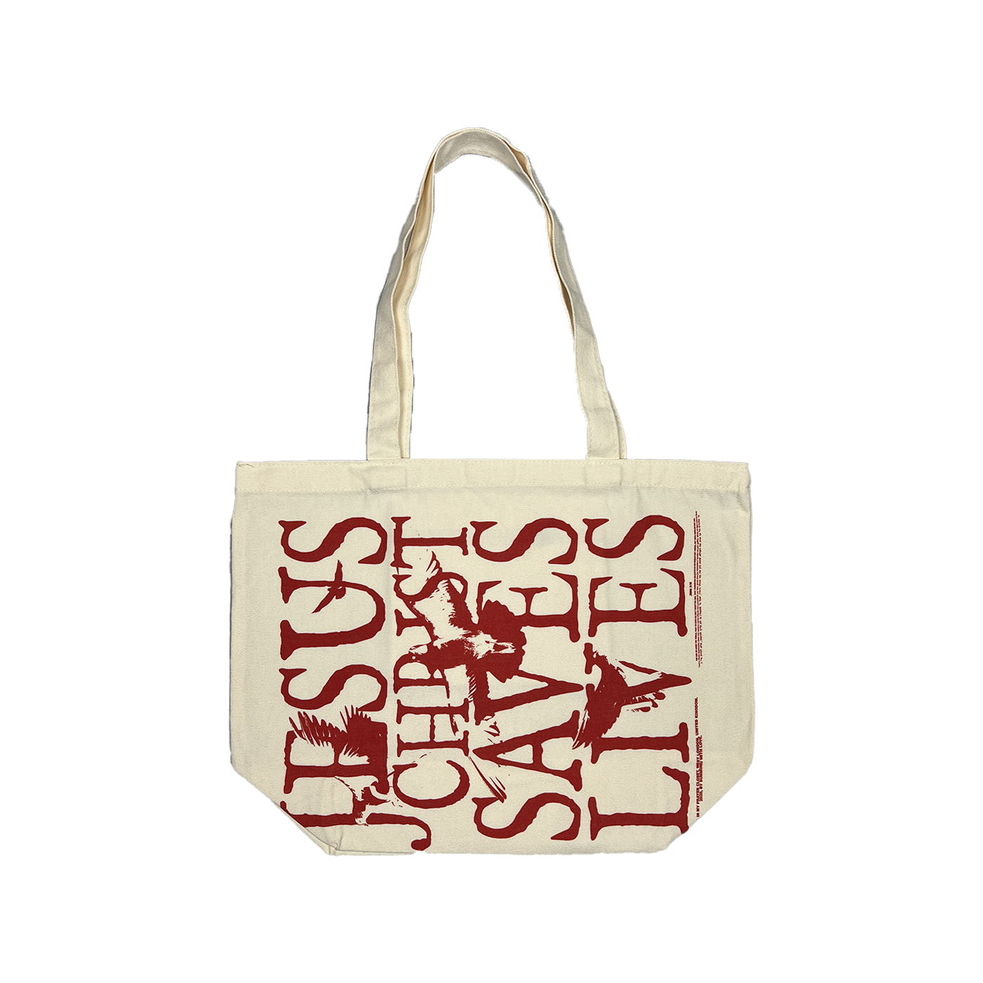 Jesus Christ Saves Lives Tote Bag - Cream