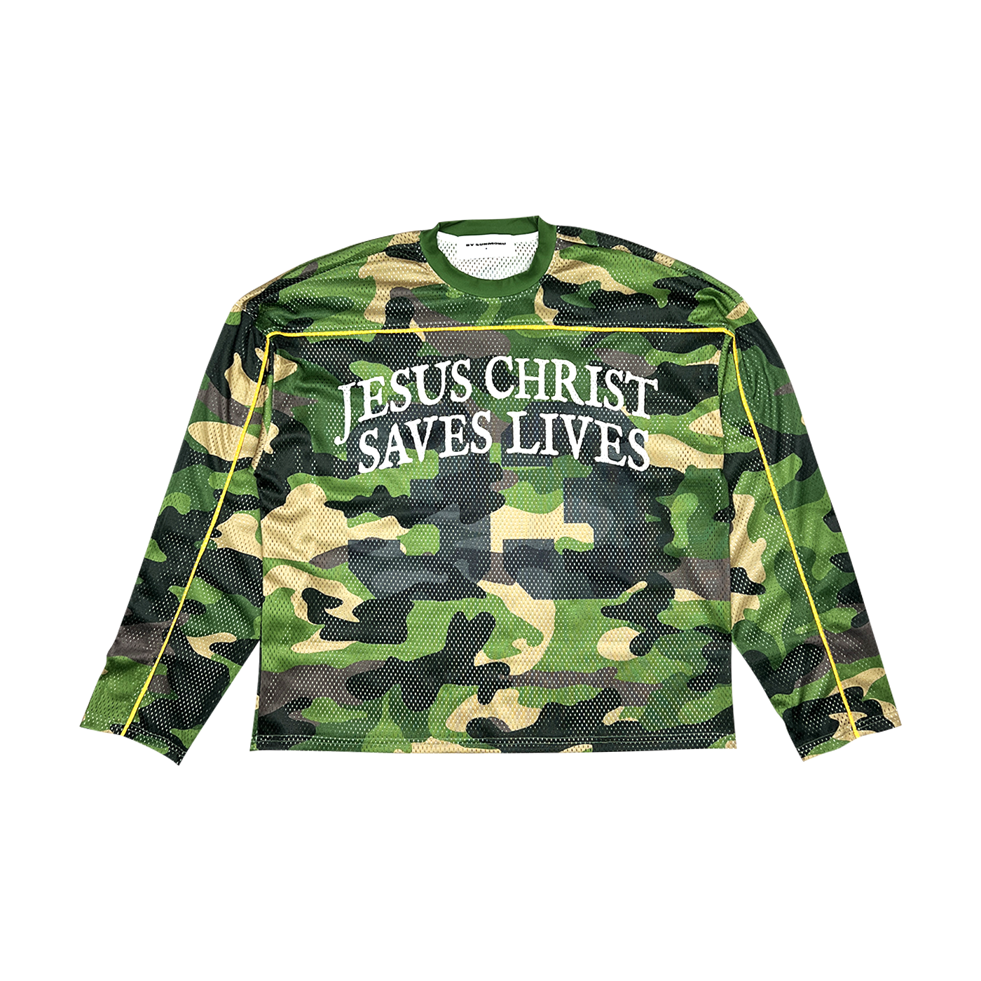 JCSL Mesh Long Sleeve Jersey - Green Camouflage