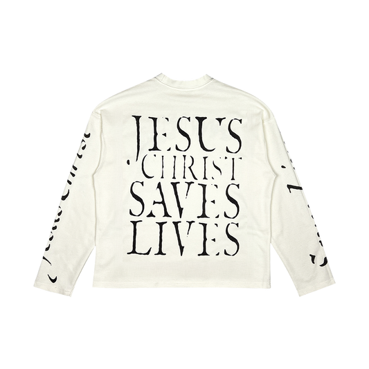 JCSL Waffle Knit Long Sleeve - Off White (BATCH 2 - Ships in December)