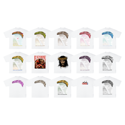 Jesus Christ Saves Lives T-Shirt - White (Ships in Mid January)