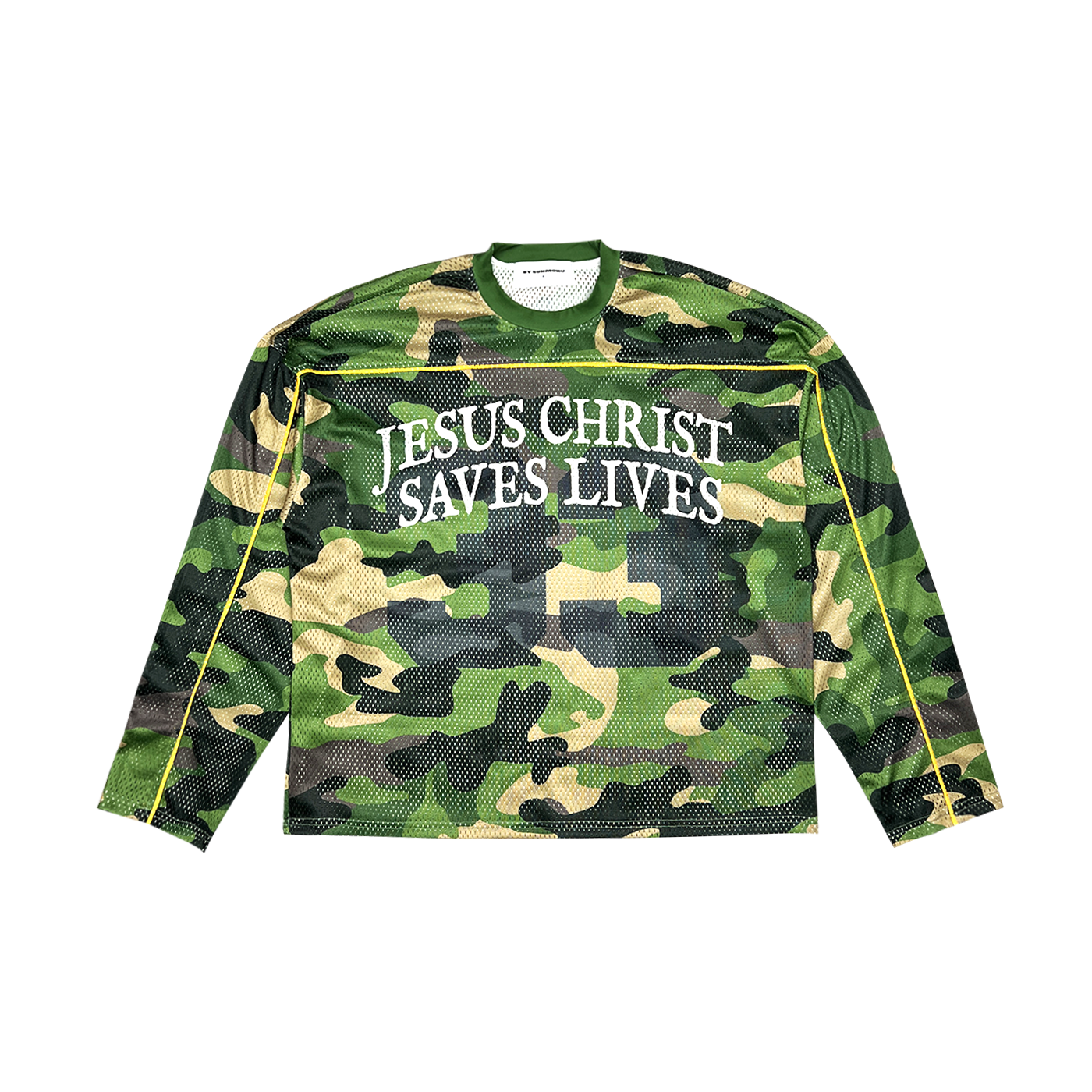 JCSL Mesh Long Sleeve Jersey - Green Camouflage