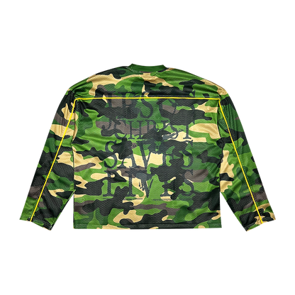 JCSL Mesh Long Sleeve Jersey - Green Camouflage