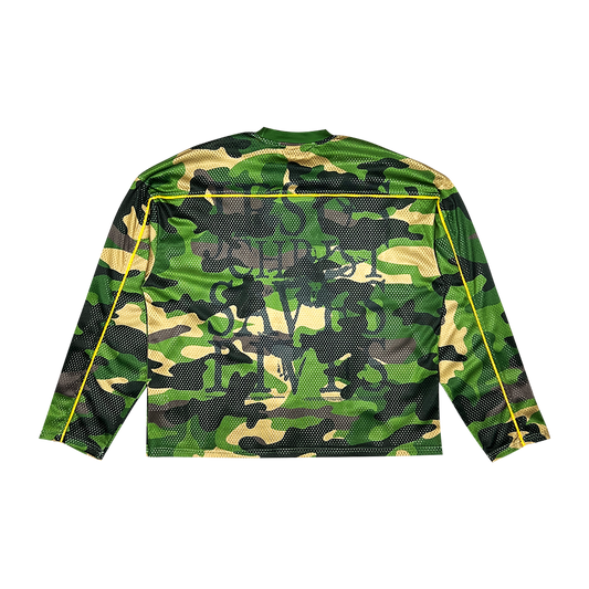 JCSL Mesh Long Sleeve Jersey - Green Camouflage