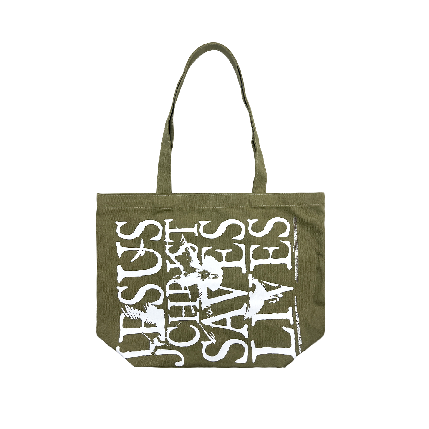 Jesus Christ Saves Lives Tote Bag - Olive Green