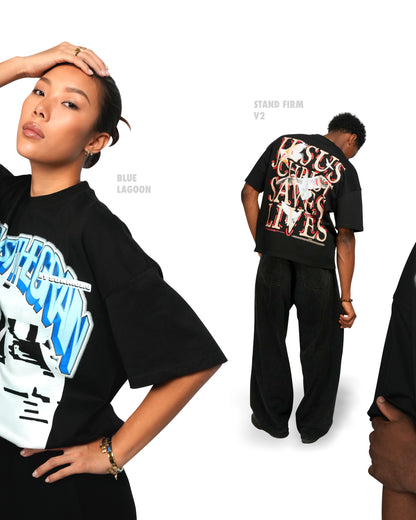 Jesus Christ Saves Lives T-Shirt - Black (Ships in Mid January)