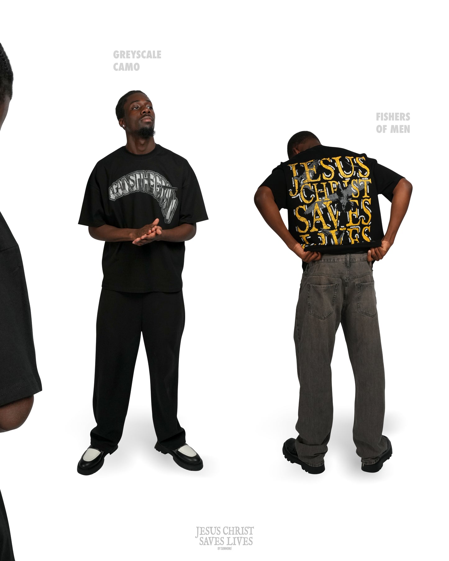 Jesus Christ Saves Lives T-Shirt - Black (Ships in Mid January)